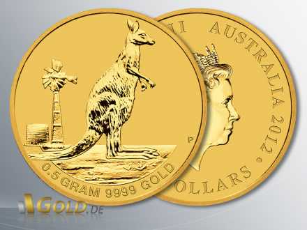 Mini Roo Goldmünze 2012, 0,5 g Gold