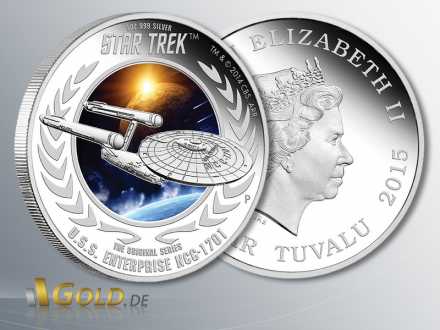 Star Trek, Raumschiff Enterprise - U.S.S. Enterprise NCC-1701, Silbermünze 1 oz