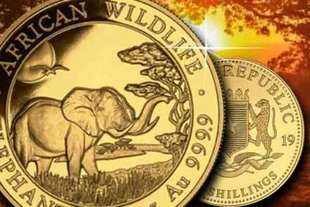 Neu im Preisvergleich - Somalia Elephant 1/4 oz und 1/2 oz Gold