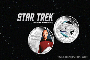 Star Trek Silbermünze: The Next Generation Captain Jean-Luc Picard