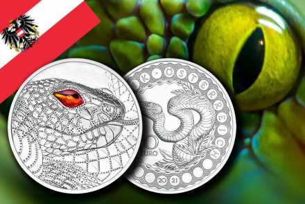 20 Euro - Österreich Silber Serie - Augen der Kontinente - Schöpferkraft der Schlange: Jetzt erhältlich!