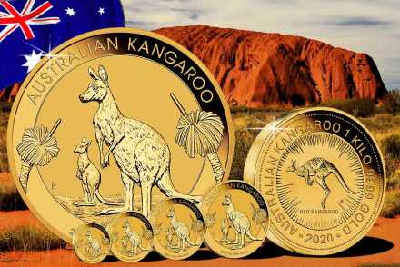 Känguru 2020 Gold Bullionmünzen - Neues Motiv!