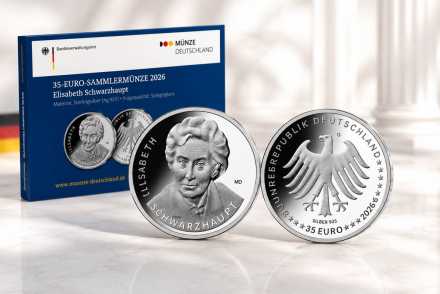 Vorverkauf 35 Euro Silbermünze 2026 – Elisabeth Schwarzhaupt
