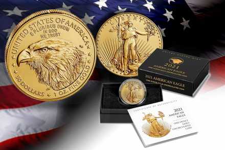 American Gold Eagle Type 2 Uncirculated 2021 - hier ansehen!
