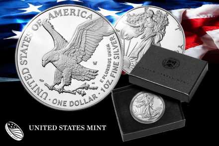 American Eagle Silber 2023 in „Proof“: Sammlermünze der US Mint!