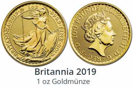 Britannia Goldmünzen 2019