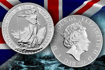 Britannia 2021 - Jetzt in 10 oz  Silber vergleichen!