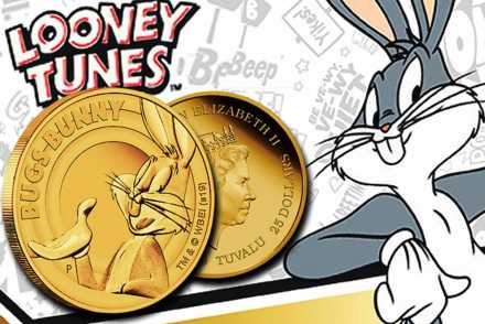 Looney Tunes Bugs Bunny 1/4 oz Gold - Geschenkidee für Ostern