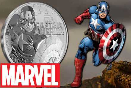 Captain America 2019 - Marvel Silbermünze hier vergleichen