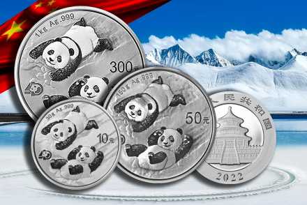 China Panda Silber -  Jetzt Jahrgang 2022 ansehen!