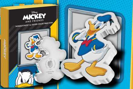 Disney 2021- Donald Duck - Jetzt neu als Shaped Coin!
