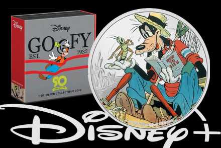 Disney Goofy 90th Anniversary 1 oz Silber Proof Colour: Jetzt neu!