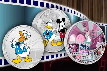 Donald, Micky und Alice im Wunderland: Neue Disney-Silbermünzen der NZ Mint!