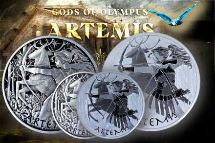 Gods of Olympus - Jetzt das neue Motiv - Artemis 2023 in Silber!