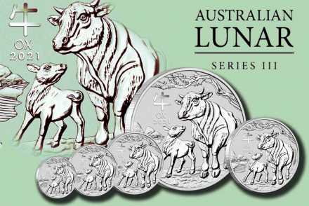 Lunar III Silber Ochse 2021 - Jetzt Bullionmünzen vergleichen