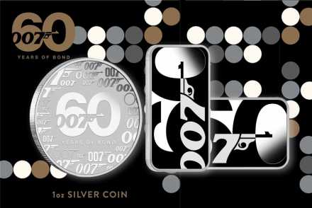 James Bond 60 Jahre: Münzen & Barren Sonderausgabe - Hier vergleichen!