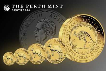 Frisch aus Australien eingetroffen – Känguru Gold 2024 der Perth Mint!