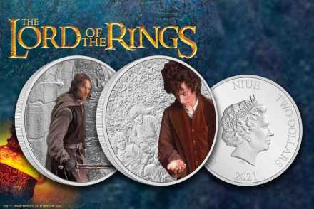 Lord of the Rings Silber - Aragorn und Frodo - Für Sammler jetzt koloriert!