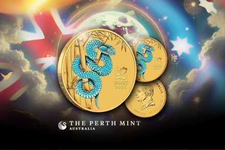 Lunar III Snake 2025 der Perth Mint – Jetzt neu in Gold BU Colour!