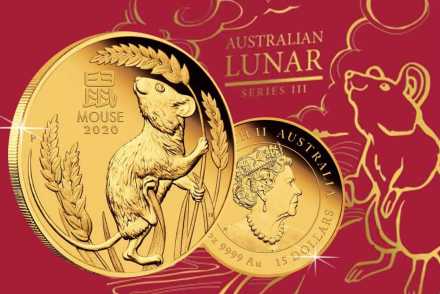 Neuheit! Lunar III Maus 2020 Gold Proof