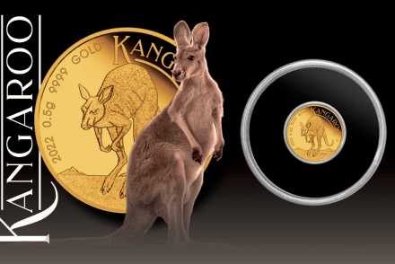 Mini Roo Gold 2022: neuer Jahrgang der kleinsten Känguru-Münze!