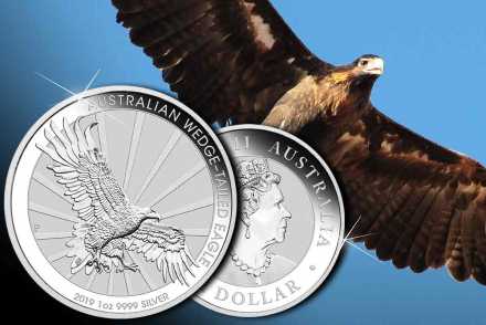 Neues Motiv 2019 - Wedge-Tailed-Eagle Silber