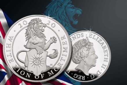 Neu hier! The Queens Beasts 2020 – White Lion of Mortimer Silber