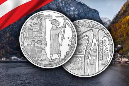 Euro Österreich Silber – Bergbau 2024 in Proof: Start neuer Serie!