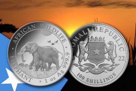 Somalia Elefant 2022 Silber: Jetzt neues Motiv!