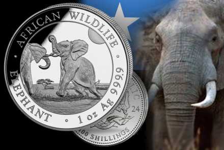 Somalia Elefant Silber 2024: Jetzt neuen Jahrgang bestellen!