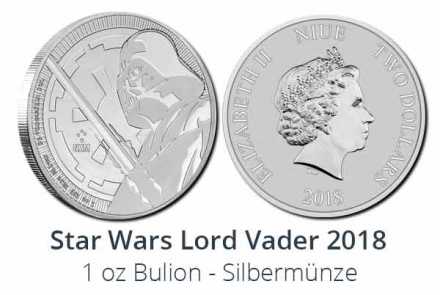 Darth Vader 2018 Silbermünze
