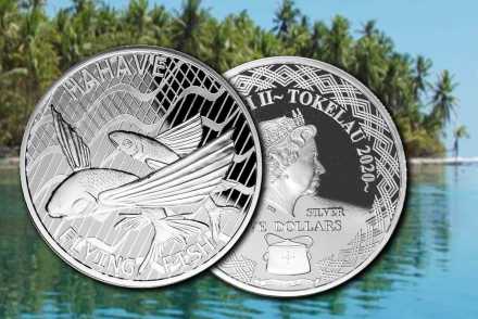 Territory of Tokelau - Hahave Flying Fish 1 oz Silber – Jetzt vergleichen!