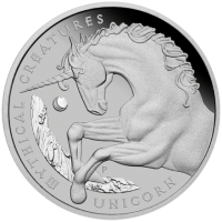 Platin Münze Unicorn - Mythical Creatures 1 oz PP 1. Ausgabe 2021  