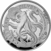 Münze Barbados Octopus - oz 