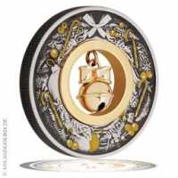 Jingle Bell Antiqued coloured Coin Antik Finish