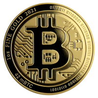 Muenze Bitcoin 