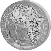 Platin Ruanda African Ounce 2023 Nilkrokodil 