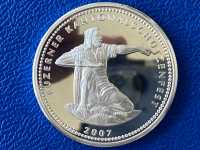 Schweiz 50 Franken 2007 Schützentaler Silber in Polierte Platte 