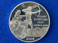Schweiz 50 Franken 2009 Schuetzentaler Silber in selten -- PP