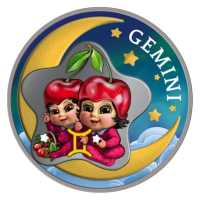 Ghana Baby Sternzeichen 4. Zwilling/Gemini Ghana Baby Sternzeichen Serie 4 PP, Coloriert