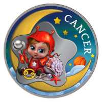 Ghana Baby Sternzeichen 5. Krebs/Cancer Ghana Baby Sternzeichen Serie 5 PP, Coloriert