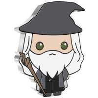 Gandalf the Grey PP, Coloriert